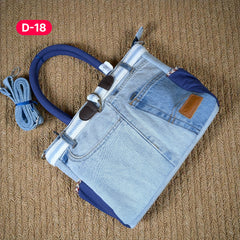 Exclusive Denim Daffodil Bag – Unique in Style - D18