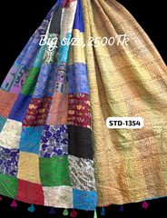 Handmade Silk Stole- While style meets utility-Big Size-1354