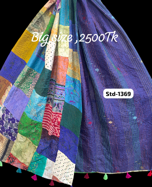 Handmade Silk Stole- While style meets utility-Big Size-1369