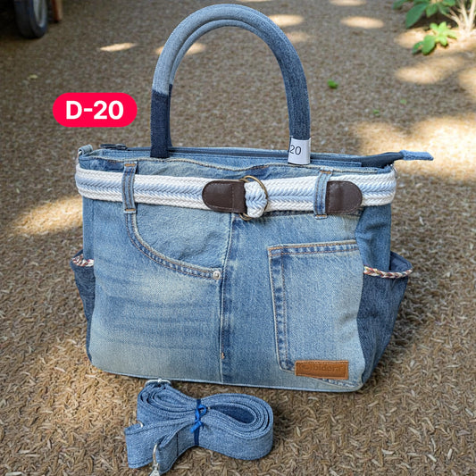 Exclusive Denim Daffodil Bag – Unique in Style - D20