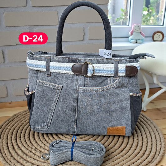 Exclusive Denim Daffodil Bag – Unique in Style - D24