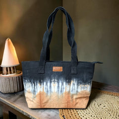 Tulika – Tie-Dye Denim Tote Bag
