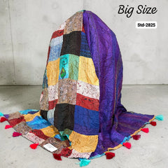 Handmade Silk Stole- While style meets utility-Big Size-2825