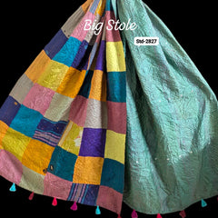 Handmade Silk Stole- While style meets utility-Big Size-2827