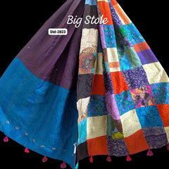 Handmade Silk Stole- While style meets utility-Big Size-2823