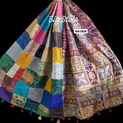 Handmade Silk Stole- While style meets utility-Big Size-2824