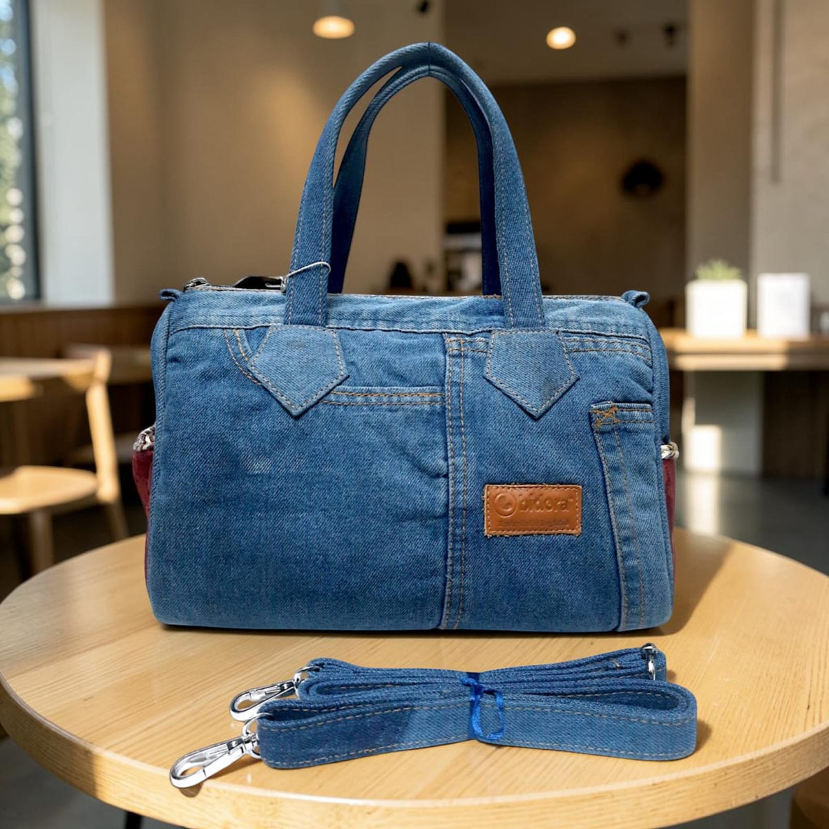 Buttercup- Stylish Denim Duffle Bag