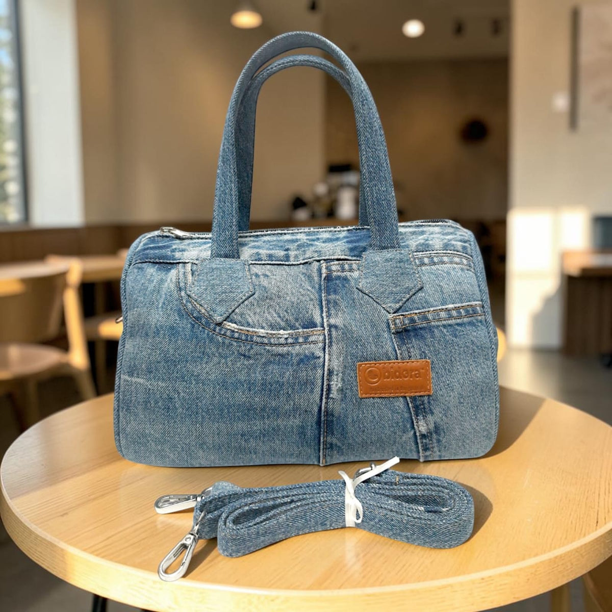 Buttercup- Stylish Denim Duffle Bag