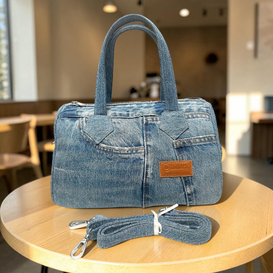 Buttercup- Stylish Denim Duffle Bag