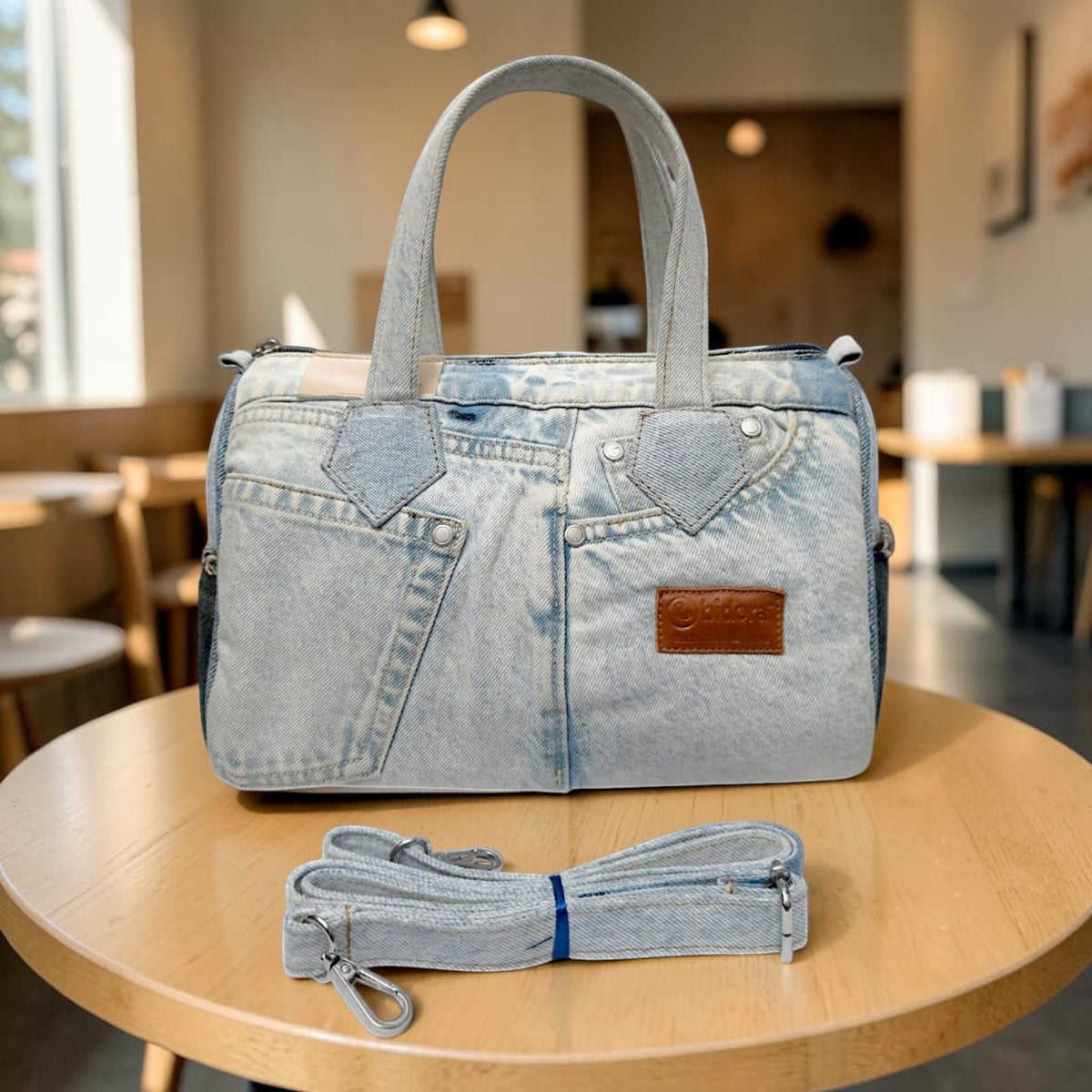 Buttercup- Stylish Denim Duffle Bag