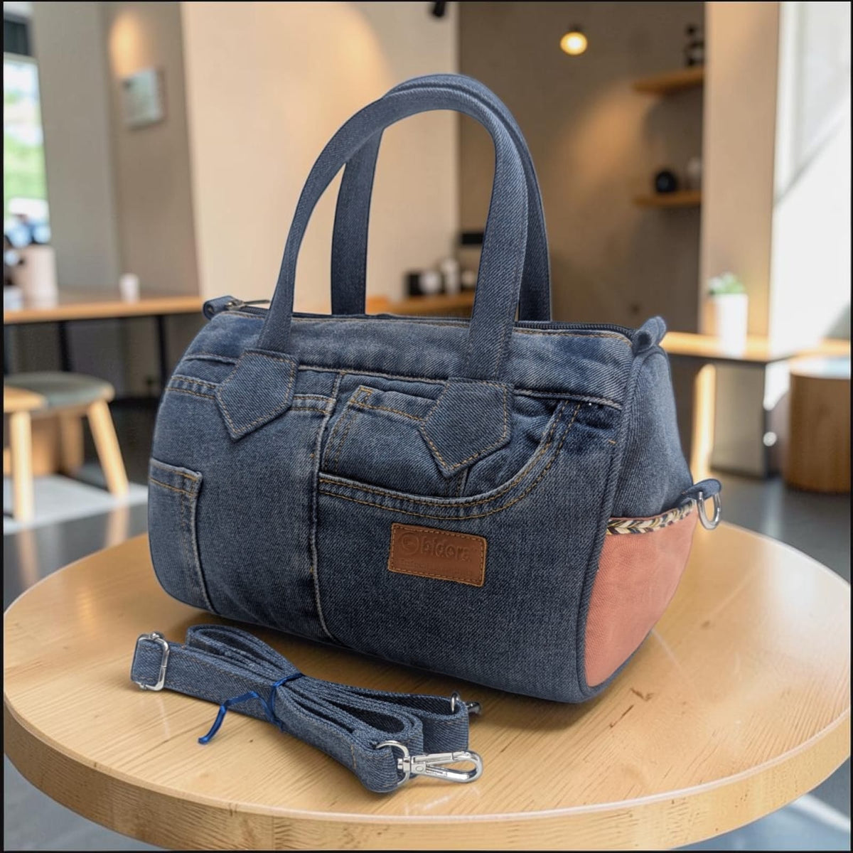 Buttercup- Stylish Denim Duffle Bag