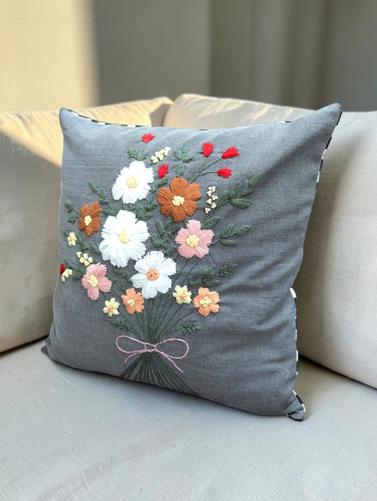 Hand-Stitched No Two Alike Jeans Cushion Cover_ CC-14