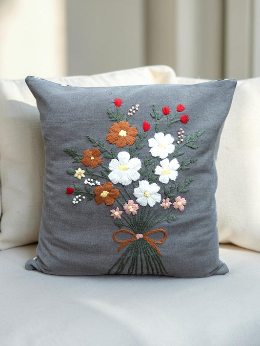 Hand-Stitched No Two Alike Jeans Cushion Cover_ CC-32