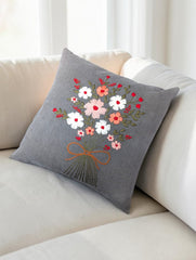 Hand-Stitched No Two Alike Jeans Cushion Cover_ CC-34