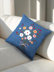 Hand-Stitched No Two Alike Jeans Cushion Cover_ CC-38
