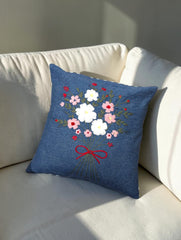 Hand-Stitched No Two Alike Jeans Cushion Cover_ CC-45