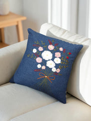 Hand-Stitched No Two Alike Jeans Cushion Cover_ CC-48