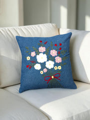 Hand-Stitched No Two Alike Jeans Cushion Cover_ CC-53