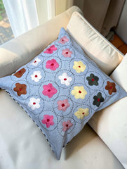 Hand-Stitched No Two Alike Jeans Cushion Cover_ CC-3