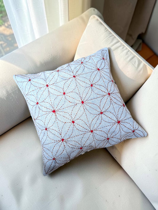 Hand-Stitched No Two Alike Jeans Cushion Cover_ CC-5