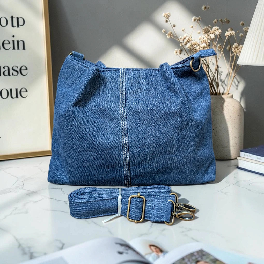 IVY Tote Bag – Stylish & Spacious Denim Tote for Everyday