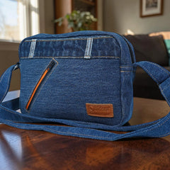 Denim Irish Exclusive Casual Crossbody Bag-Peter-pan