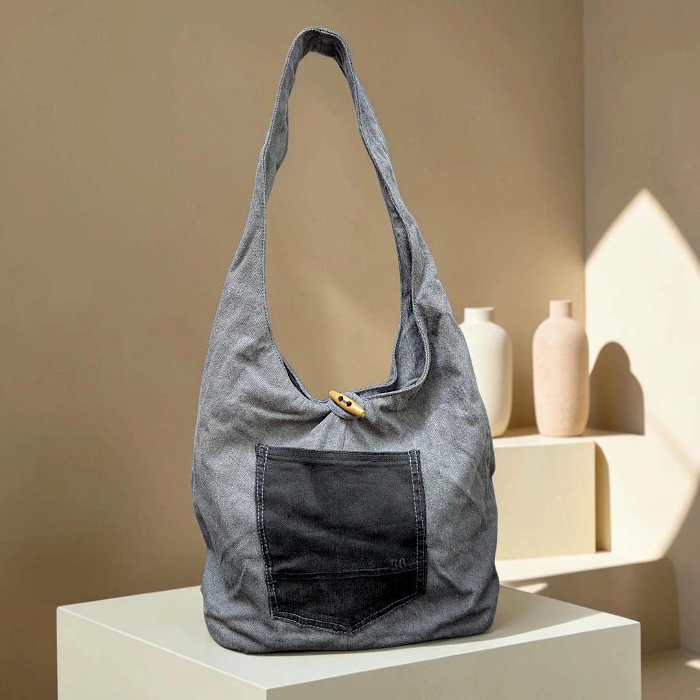 Denim Hippe- Pocket Boho Bag DH-04