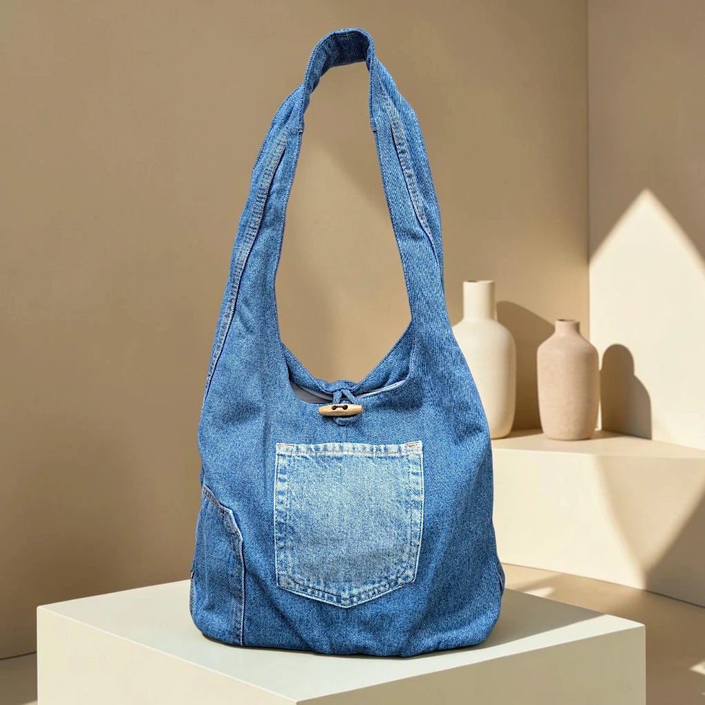 Denim Hippe- Pocket Boho Bag DH-06