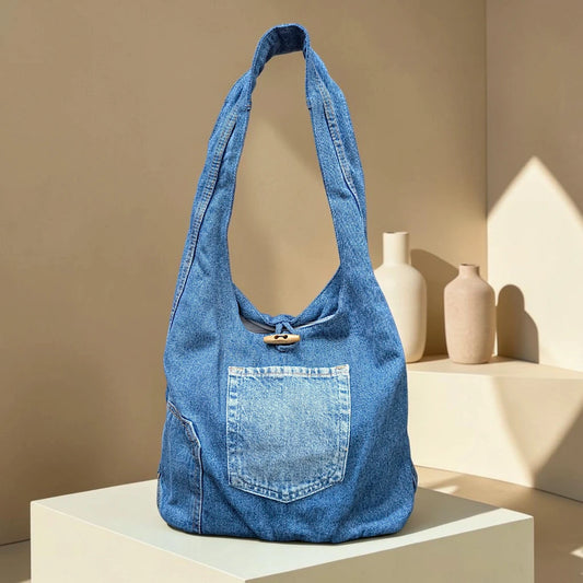 Denim Hippe- Pocket Boho Bag DH-06