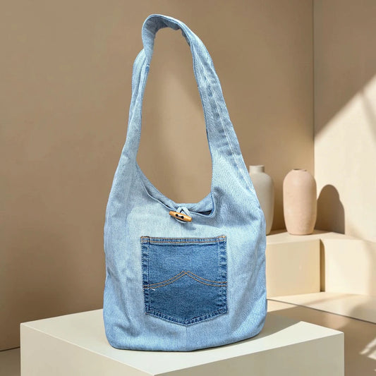Denim Hippe- Pocket Boho Bag DH-09