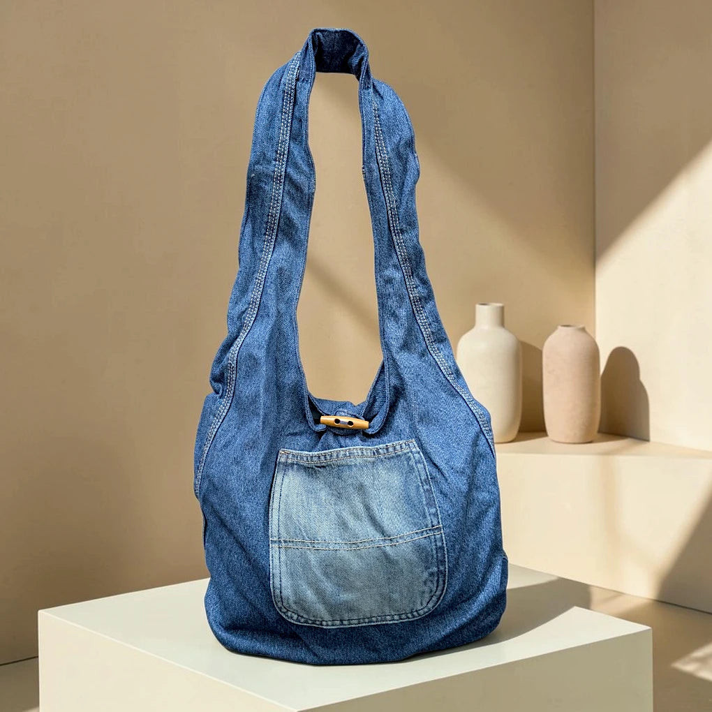Denim Hippe- Pocket Boho Bag DH-26