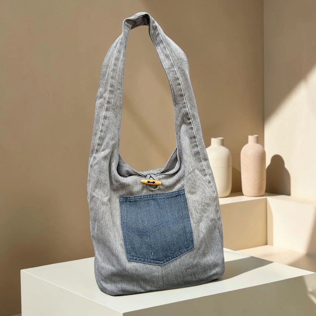 Denim Hippe- Pocket Boho Bag DH-11
