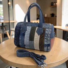 Duffle Bag – Kajolrekha Premium Patchwork Denim Duffle Bag