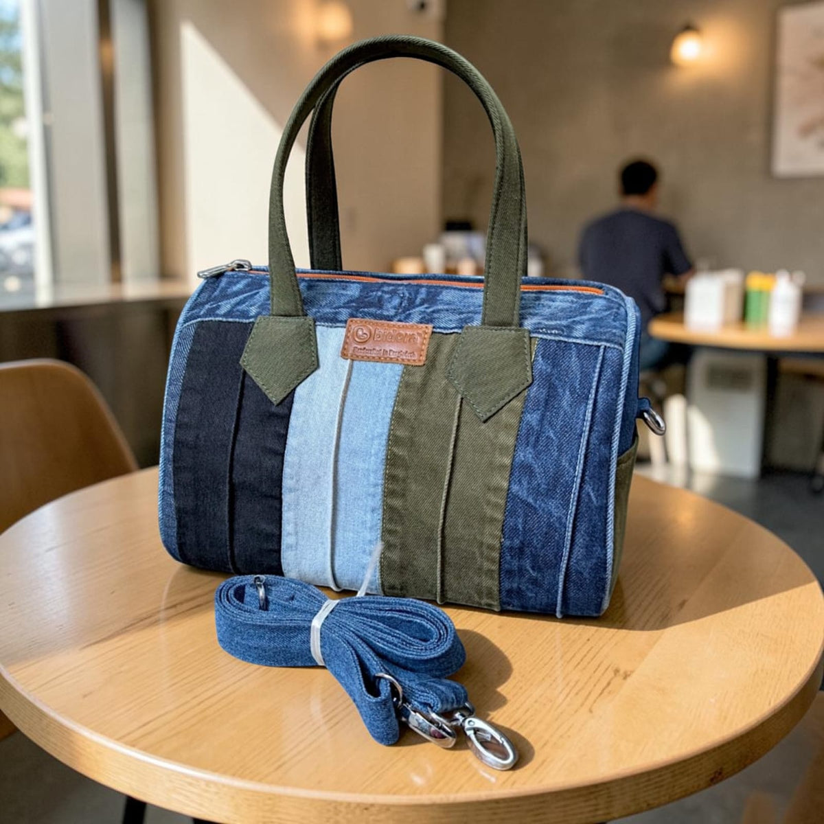 Duffle Bag – Kajolrekha Premium Patchwork Denim Duffle Bag