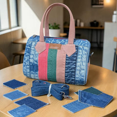 Duffle Bag – Kajolrekha Premium Patchwork Denim Duffle Bag