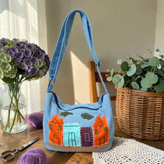Freya Bag- Spacious Crossbody Most Loved Denim Bag!