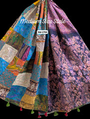Handmade Silk Stole- While style meets utility- Medium Size-2704