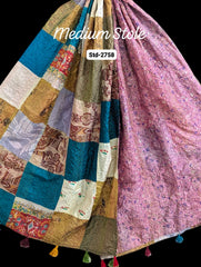 Handmade Silk Stole- While style meets utility- Medium Size-2758