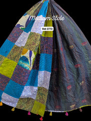 Handmade Silk Stole- While style meets utility- Medium Size-2772