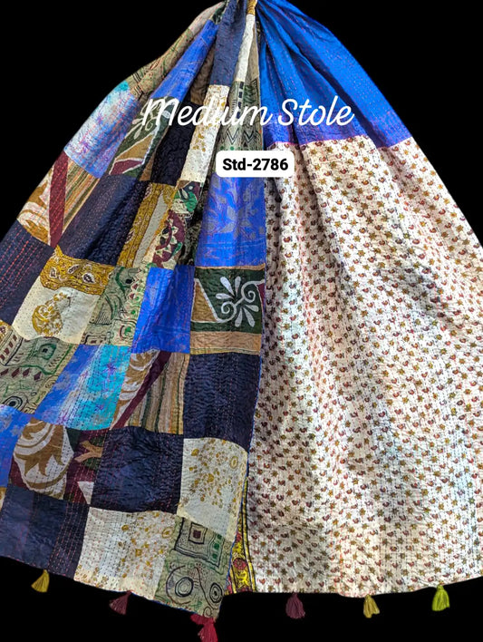 Handmade Silk Stole- While style meets utility- Medium Size-2786