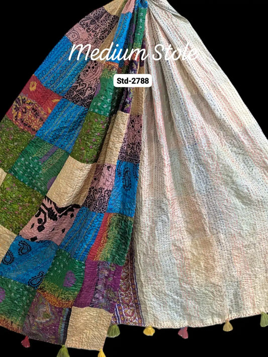 Handmade Silk Stole- While style meets utility- Medium Size-2788