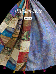 Handmade Silk Stole- While style meets utility- Medium Size-2796