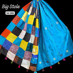 Handmade Silk Stole- While style meets utility-Big Size-2883