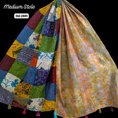 Handmade Silk Stole- While style meets utility- Medium Size-2889