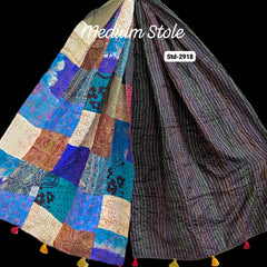 Handmade Silk Stole- While style meets utility- Medium Size-2918