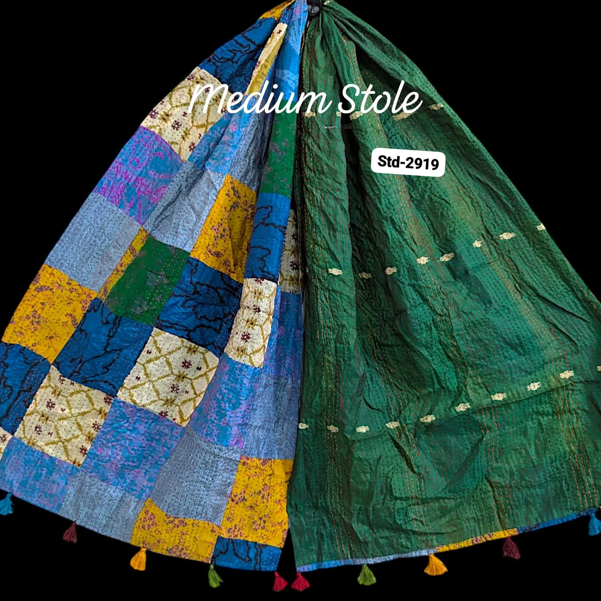 Handmade Silk Stole- While style meets utility- Medium Size-2919