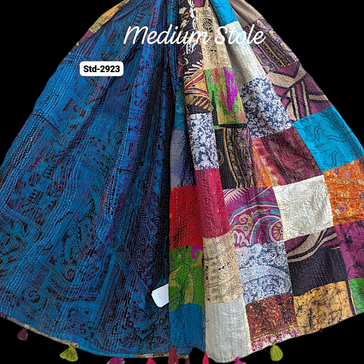 Handmade Silk Stole- While style meets utility- Medium Size-2923