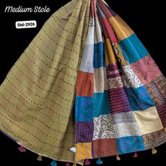 Handmade Silk Stole- While style meets utility- Medium Size-2926