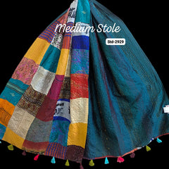 Handmade Silk Stole- While style meets utility- Medium Size-2929