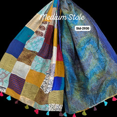 Handmade Silk Stole- While style meets utility- Medium Size-2930